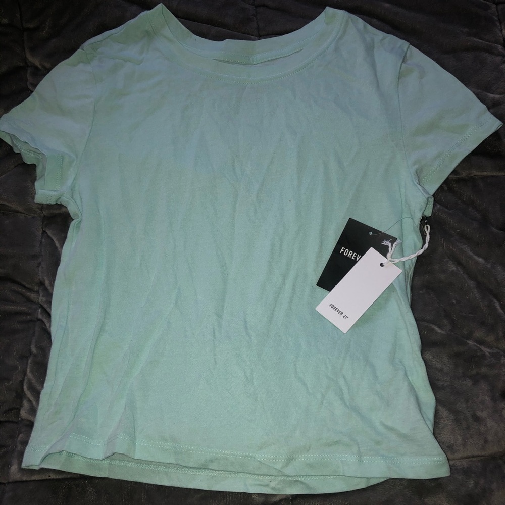 Teal Crop Top